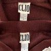 10-1236.jpg New CLIO 2PC Burgundy Knit Mismatch Full Length Pant ( Size M) Suit ( Size S)