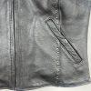 Xelement Women Leather Vest Size M Black Motorcycle Gear Studded Biker Pockets