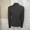 MAXMARA Women Black White Wool Polyamide Stretch Lined Career Blazer Size 4