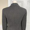 MAXMARA Women Black White Wool Polyamide Stretch Lined Career Blazer Size 4