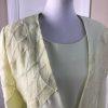 DONNA VINCI Women 2PC Lime Green Beaded Formal Long Dress and Jacket Size 12