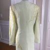 DONNA VINCI Women 2PC Lime Green Beaded Formal Long Dress and Jacket Size 12