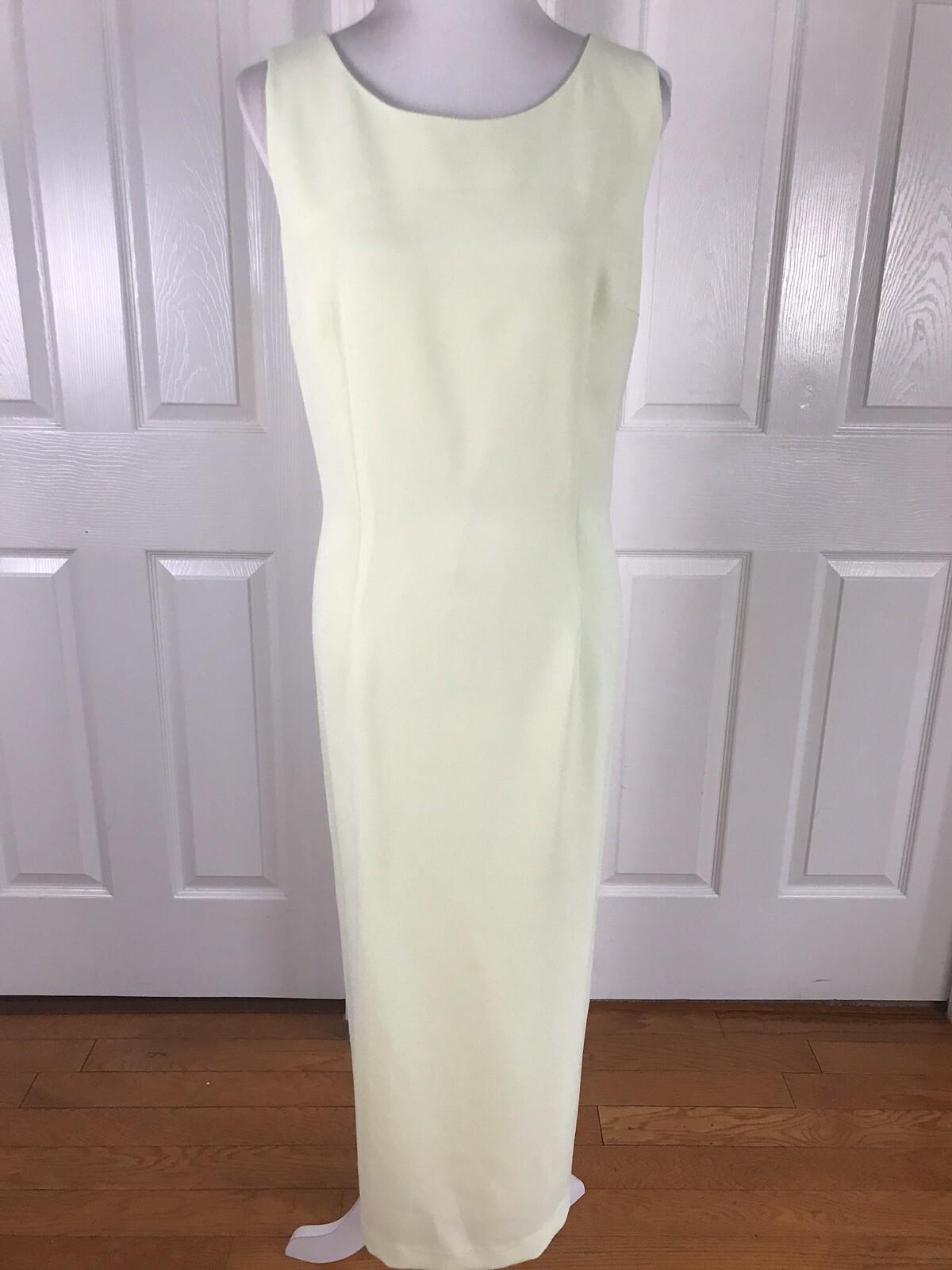 DONNA VINCI Women 2PC Lime Green Beaded Formal Long Dress and Jacket Size 12