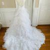 ANYA Women Stunning White Multiple Tiered Backless Flare Mermaid Wedding Dress