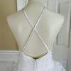 ANYA Women Stunning White Multiple Tiered Backless Flare Mermaid Wedding Dress