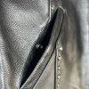 Xelement Women Leather Vest Size M Black Motorcycle Gear Studded Biker Pockets