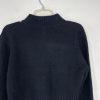 True Religion Women Sweater Size M Black High Neck Cropped Long Sleeve Cozy Warm