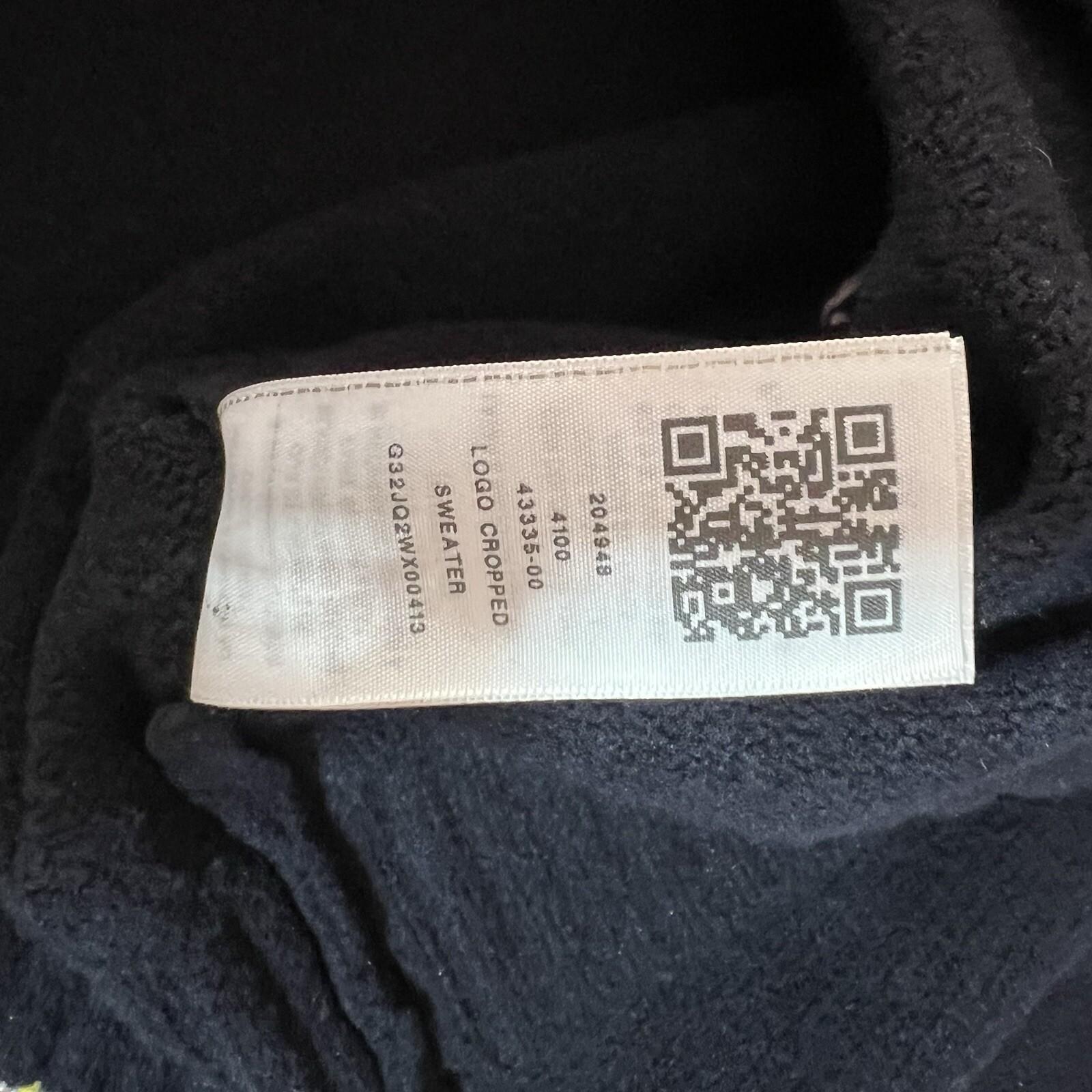 True Religion Women Sweater Size M Black High Neck Cropped Long Sleeve Cozy Warm