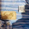 Scully Women Shirt Size XL Pearl Snap Western Cowgirl Rodeo Blue Striped Floral