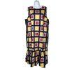 Kate Spade Flounce Hem Sheath Dress Size 16 Blocks of Color Sleeveless Stylish