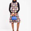 Kate Spade Flounce Hem Sheath Dress Size 16 Blocks of Color Sleeveless Stylish