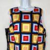 Kate Spade Flounce Hem Sheath Dress Size 16 Blocks of Color Sleeveless Stylish