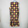 Kate Spade Flounce Hem Sheath Dress Size 16 Blocks of Color Sleeveless Stylish