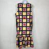 Kate Spade Flounce Hem Sheath Dress Size 16 Blocks of Color Sleeveless Stylish