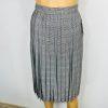 Oscar De La Renta Studio Vintage Skirt Suit 10 Zip Up Embroidered White Gray