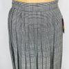 Oscar De La Renta Studio Vintage Skirt Suit 10 Zip Up Embroidered White Gray