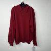Cellinni Lana Gatto Merino Wool Size L Burgundy Soft Quiet Luxury Made In Italy