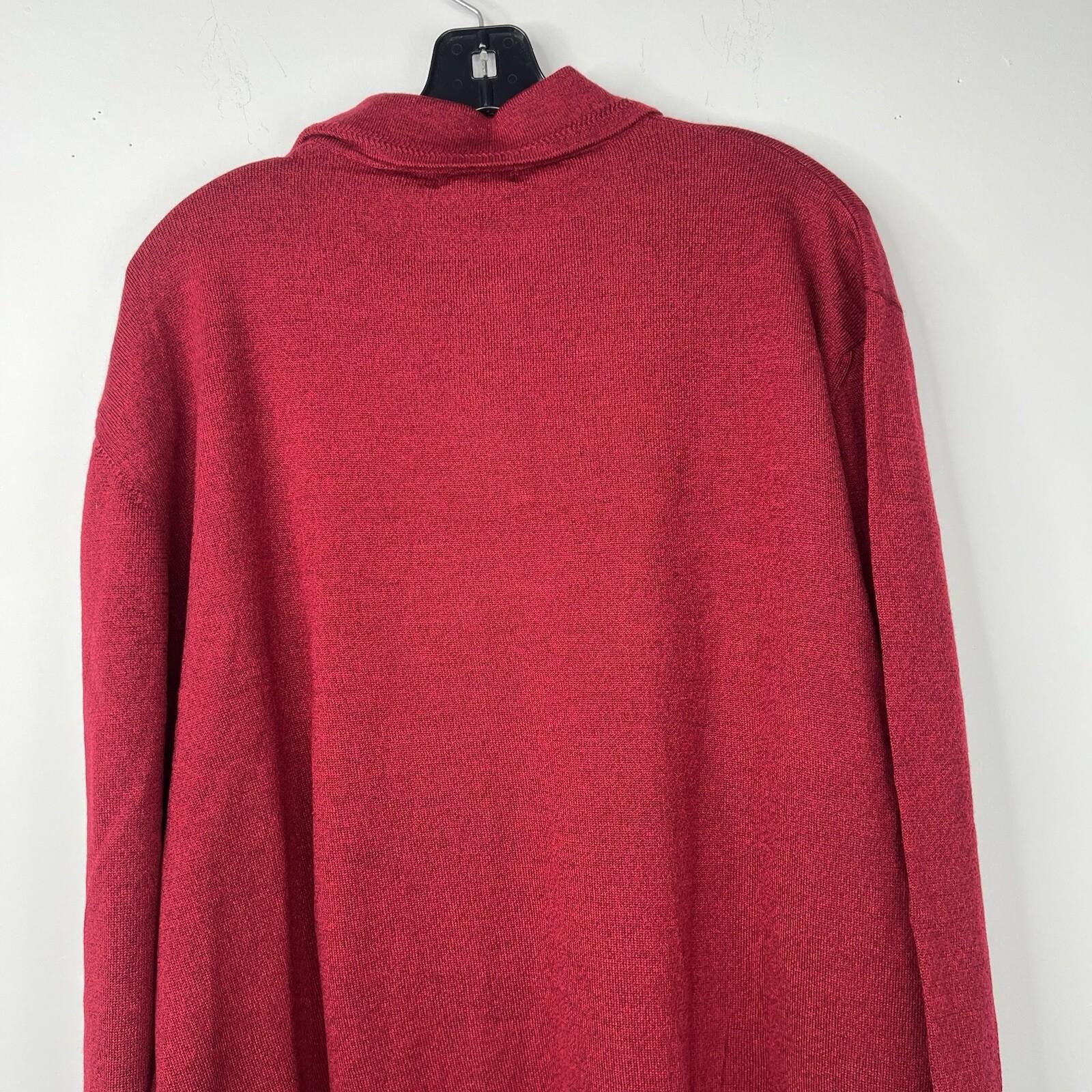 Cellinni Lana Gatto Merino Wool Size L Burgundy Soft Quiet Luxury Made In Italy