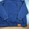 Sean John Men Cotton Denim Jeans Jacket Size 6XB Blue Button Up Collared Hip Hop