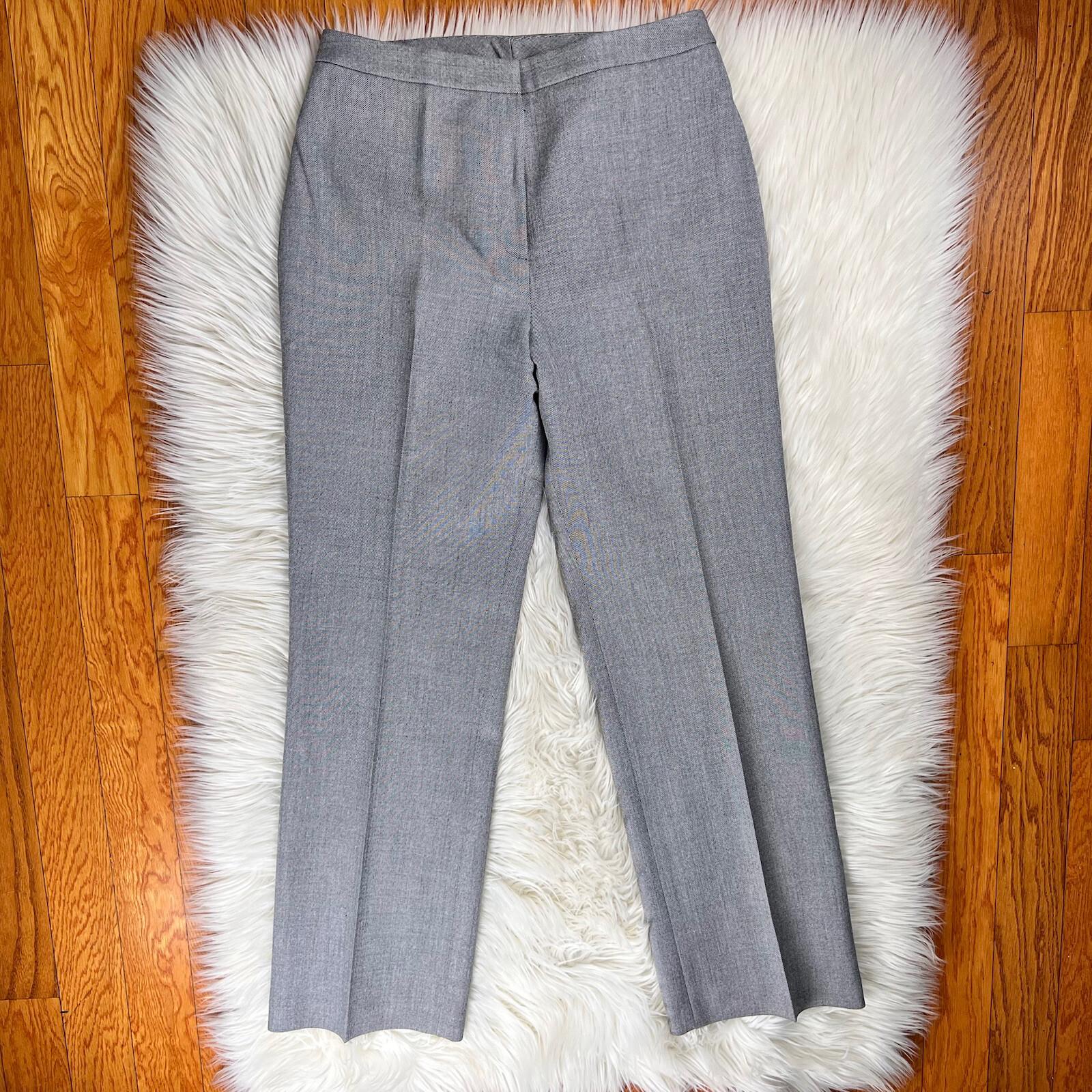 10-1436.jpg Collections For Le Suit Polyester Pant Suit Size 8 Light Gray Notch Collar 2PC