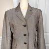 COLLECTIONS FOR LE SUIT Polyester Pant Suit 6P Light Brown Notch Lined 2PC New