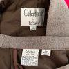COLLECTIONS FOR LE SUIT Polyester Pant Suit 6P Light Brown Notch Lined 2PC New