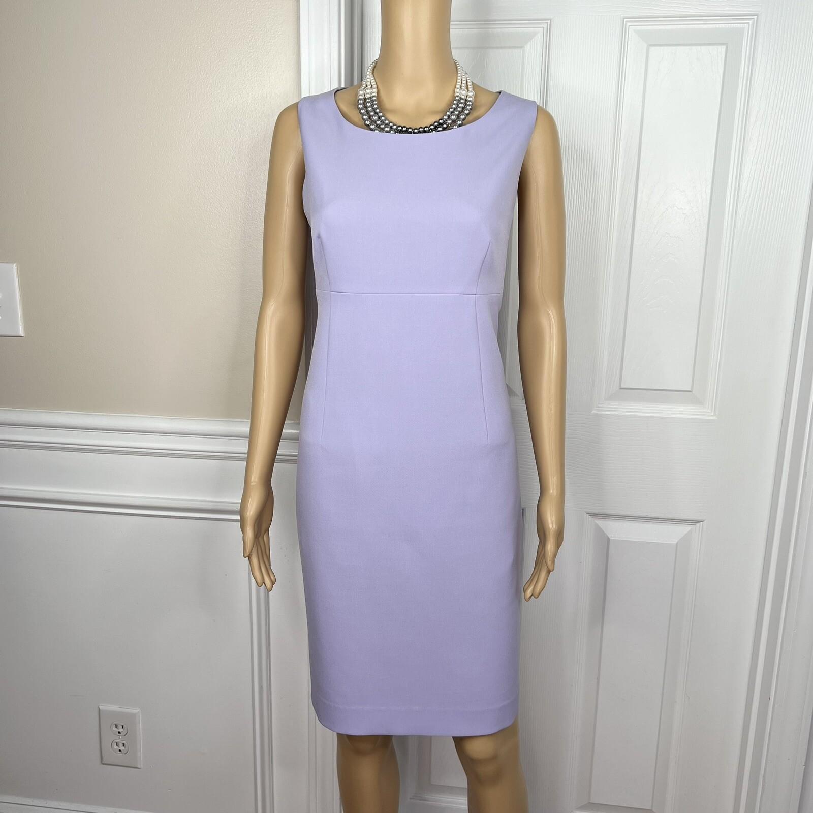 EVAN PICONE Women Polyester Stretch Dress 8 Suit 10 Lavender 3/4 Sleeves 2PC