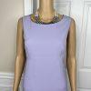 EVAN PICONE Women Polyester Stretch Dress 8 Suit 10 Lavender 3/4 Sleeves 2PC