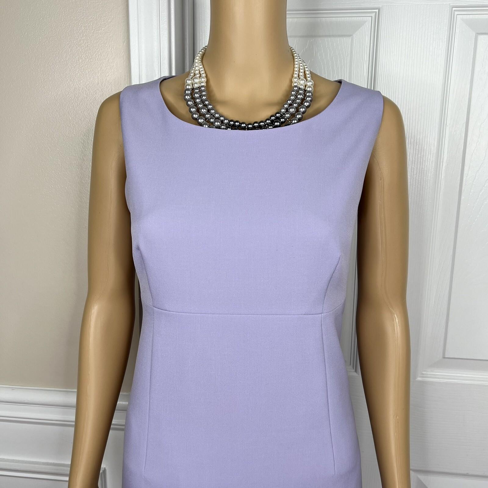 EVAN PICONE Women Polyester Stretch Dress 8 Suit 10 Lavender 3/4 Sleeves 2PC