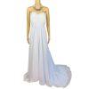 Unbranded Laced Wedding Dress Size 18W White Beaded Adjustable String Strapless