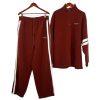 Sean John Vtg Track Pant Suit Set XL Maroon Fleece Half Zip Athleisure Y2K 2PC