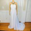 Unbranded Laced Wedding Dress Size 18W White Beaded Adjustable String Strapless