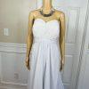 Unbranded Laced Wedding Dress Size 18W White Beaded Adjustable String Strapless