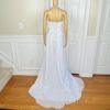 Unbranded Laced Wedding Dress Size 18W White Beaded Adjustable String Strapless