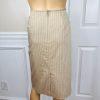 10-1487.jpg KASPER 3PC Tortilla Striped Polyester Stretchy Viscose Skirt Suit Top Size 6
