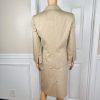10-1490.jpg KASPER 3PC Tortilla Striped Polyester Stretchy Viscose Skirt Suit Top Size 6
