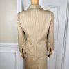 10-1491.jpg KASPER 3PC Tortilla Striped Polyester Stretchy Viscose Skirt Suit Top Size 6