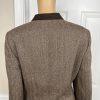 KASPER Women 2PC Brown Tweed Lined Stand Up Collar Skirt Suit Size 14P
