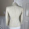 MICHAEL KORS Women 1PC Beige Striped Polyester Lined Blazer Size 6