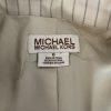 MICHAEL KORS Women 1PC Beige Striped Polyester Lined Blazer Size 6