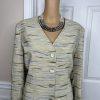 Le Suit Women Polyester Skirt Suit Size 16P Beige Multi 2 Piece Collarless