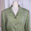 Alberto Makali Polyester Rayon Vintage Blazer Size 12 Green Tailored Collar 1PC