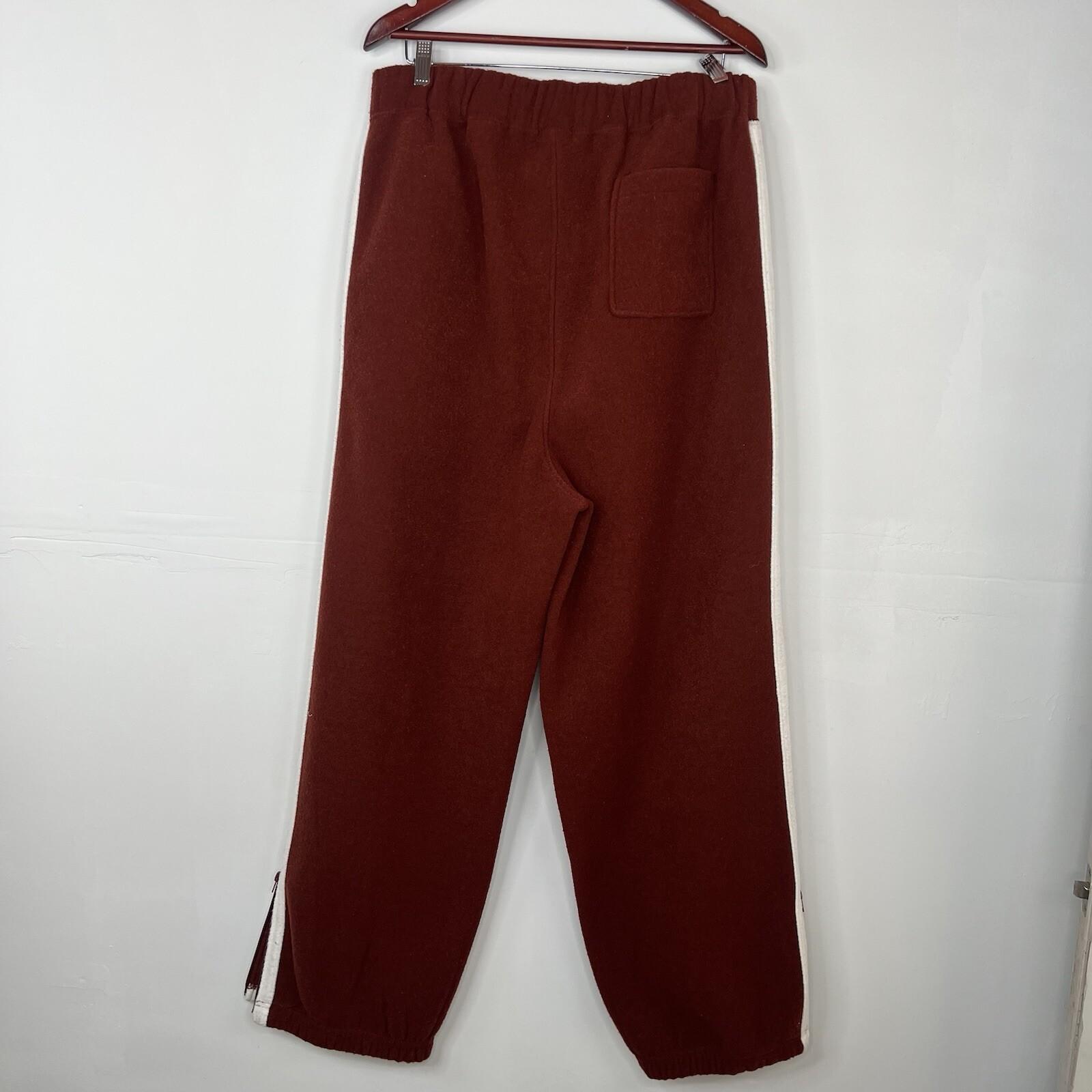 Sean John Vtg Track Pant Suit Set XL Maroon Fleece Half Zip Athleisure Y2K 2PC