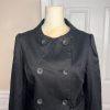 Banana Republic Blazer Size M Black Cotton Spandex Double Breasted Cropped