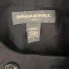 Banana Republic Blazer Size M Black Cotton Spandex Double Breasted Cropped