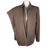 KASPER 2PC Open Front Darkwood Aurora Polyester Open Front Pant Suit Size 10