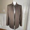 KASPER 2PC Open Front Darkwood Aurora Polyester Open Front Pant Suit Size 10