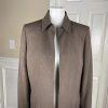 KASPER 2PC Open Front Darkwood Aurora Polyester Open Front Pant Suit Size 10