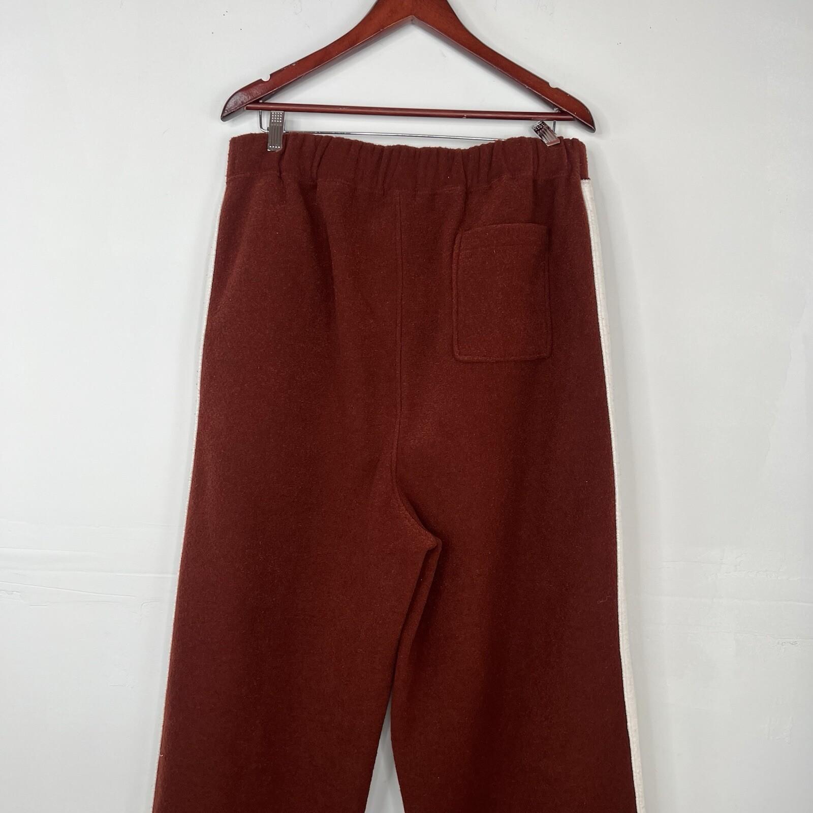 Sean John Vtg Track Pant Suit Set XL Maroon Fleece Half Zip Athleisure Y2K 2PC