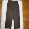 KASPER 2PC Open Front Darkwood Aurora Polyester Open Front Pant Suit Size 10